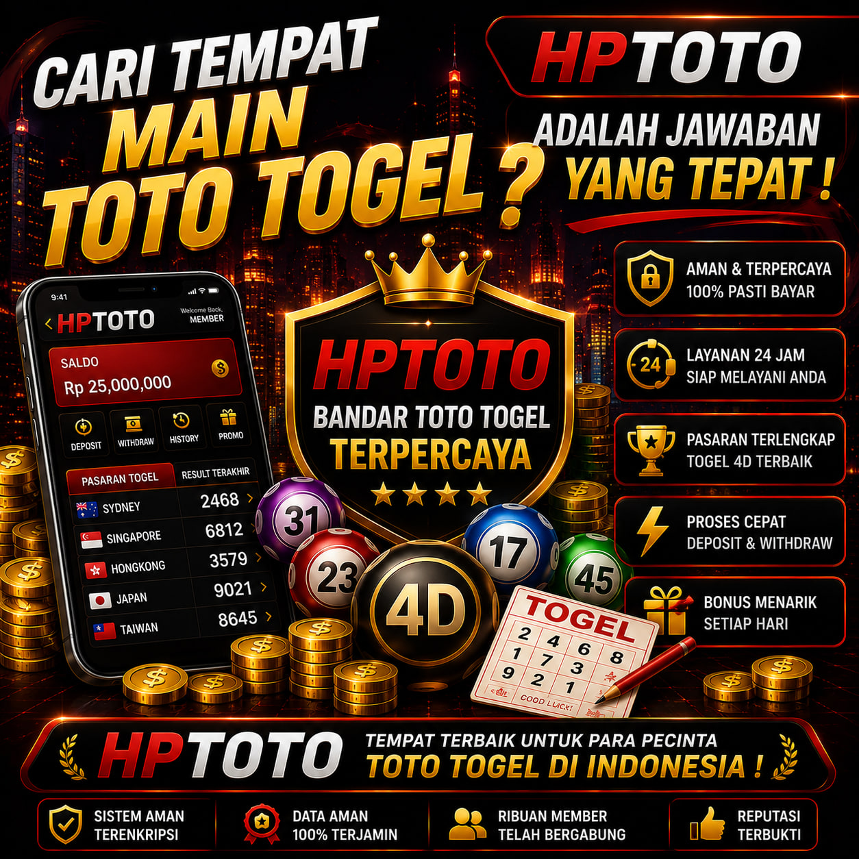 Cari Tempat Main Toto Togel ? HPTOTO Adalah Jawaban Yang Tepat !2