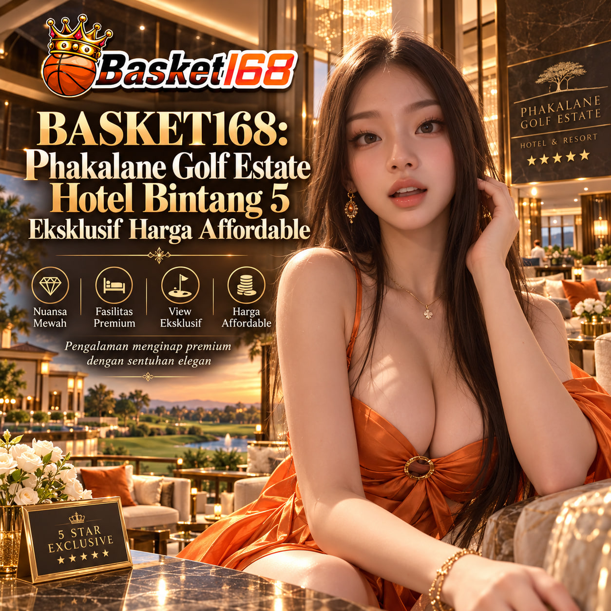 BASKET168: Phakalane Golf Estate Hotel Bintang 5 Eksklusif Harga Affordable
